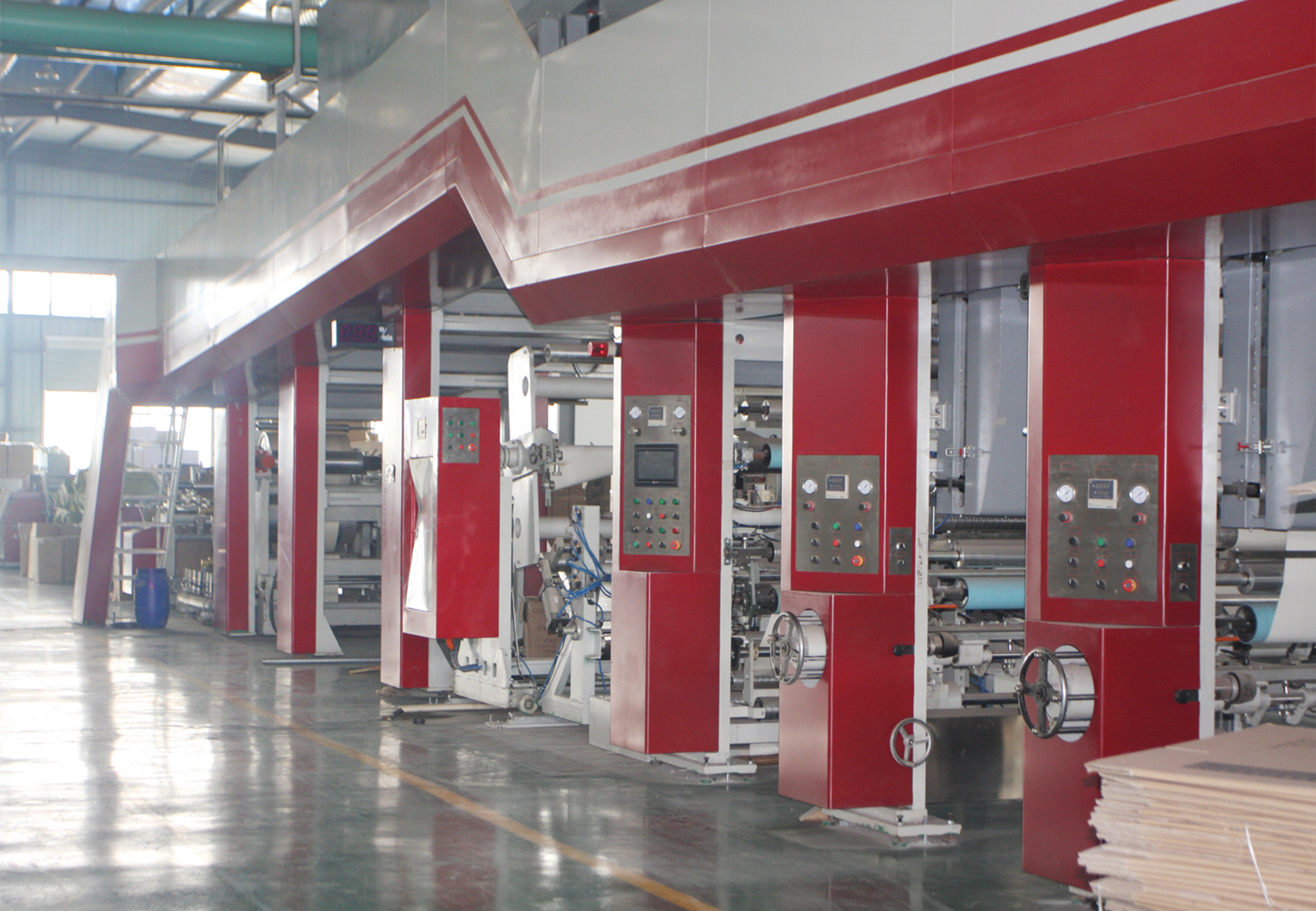 Wallpaper printing and embossing machines: domestic printing machinery bought during the industry's 2009 gold rush